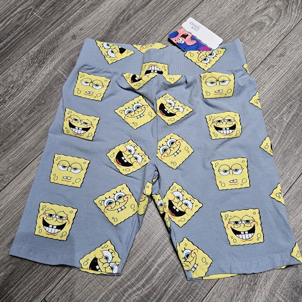 SpongeBob SquarePants bicycle biker Shorts Size L New With Tags